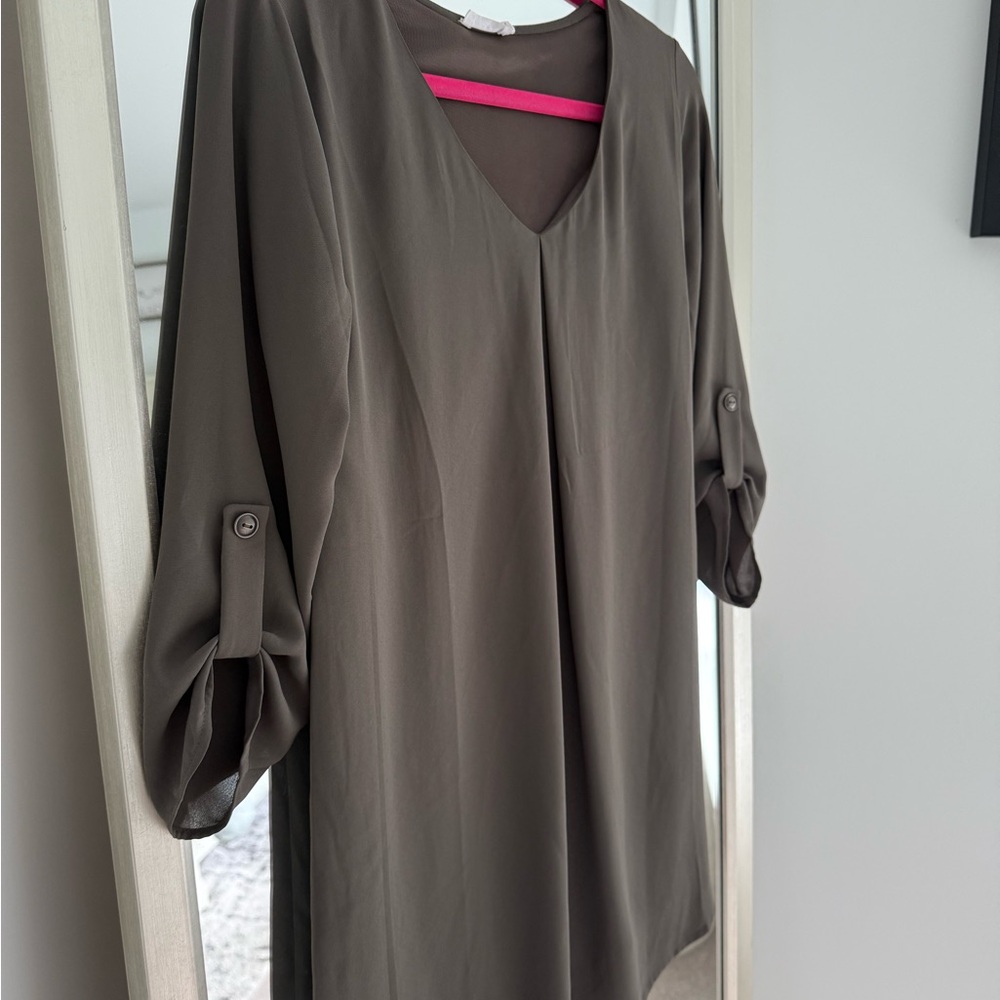 Elegant Olive Green Women's Top